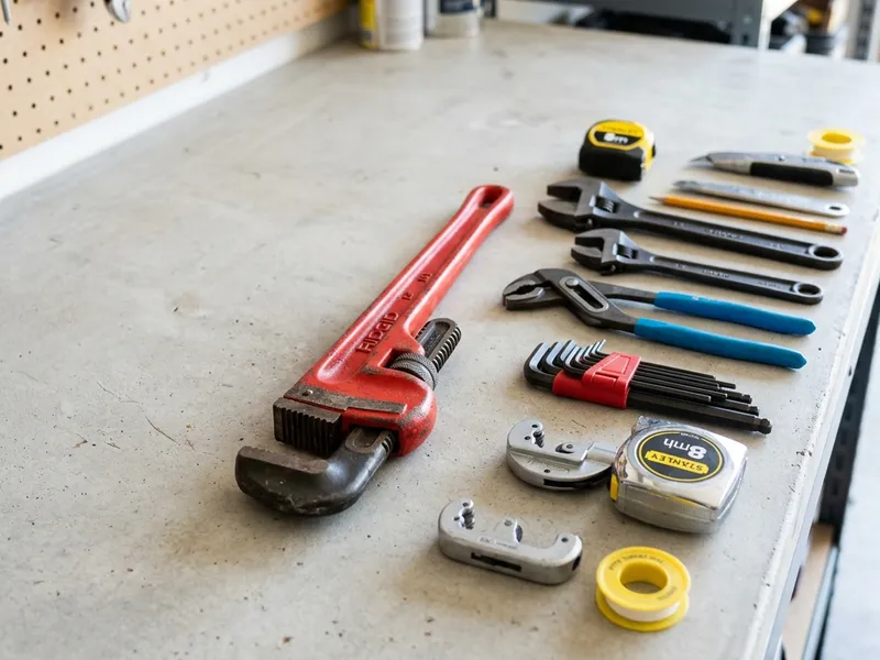 Professional plumbers in Pendleton, TX equipped with top-tier tools for residential and commercial plumbing services.